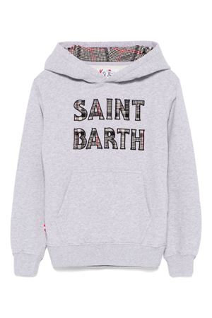 Grey cotton hoodie SAINT BARTH KIDS | OLI000100752E